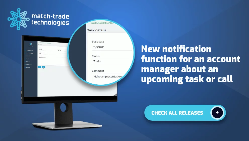 Match-Trade Kasım 2021 Duyuruları