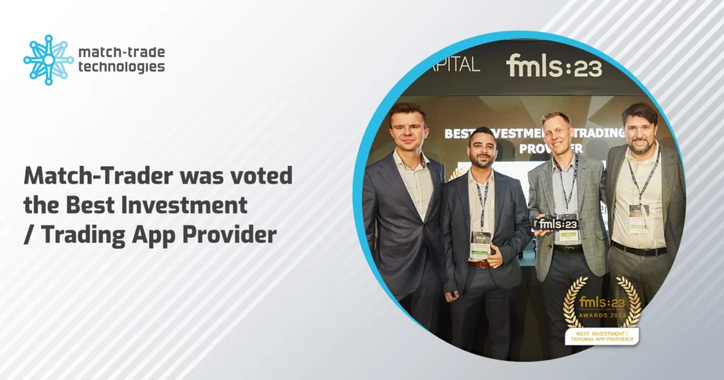 Match-Trader gana el premio a la mejor aplicación de inversión y trading durante la Finance Magnates London Summit 2023