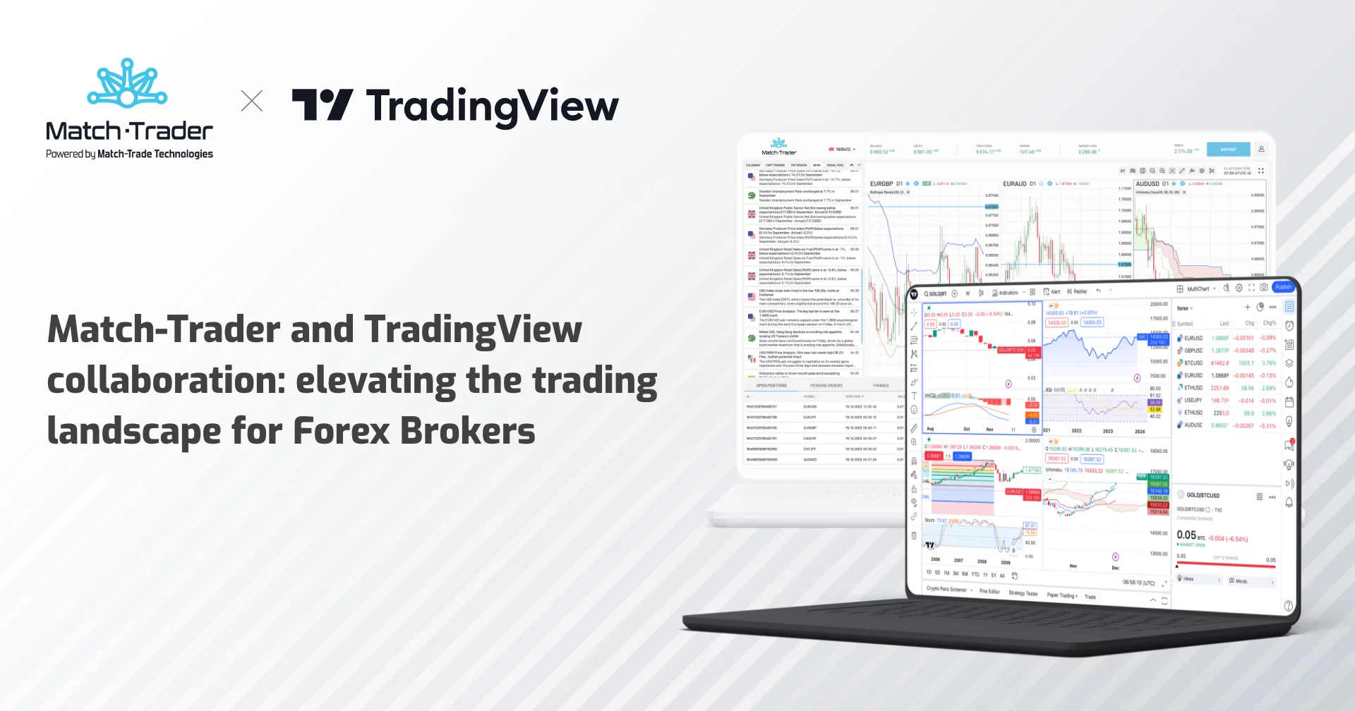 Colaboración entre Match-Trader y TradingView: mejorando el panorama comercial para los brókeres de Forex