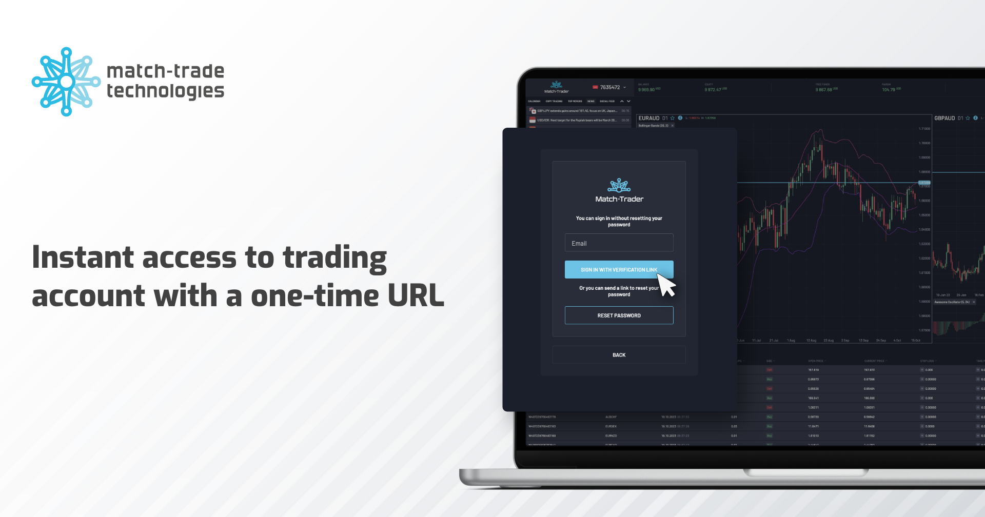 Match-Trade April release: Instant access to trading account with a one-time URL