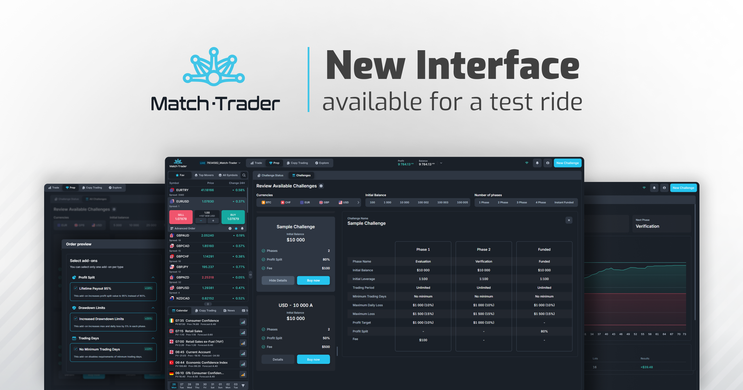 Match-Trader Unveils High-Performance, Drift-Inspired Interface